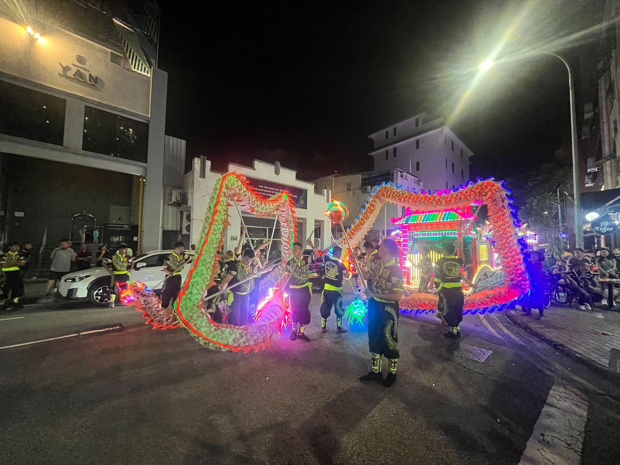 Dragon and LED Dragon Dance Performance